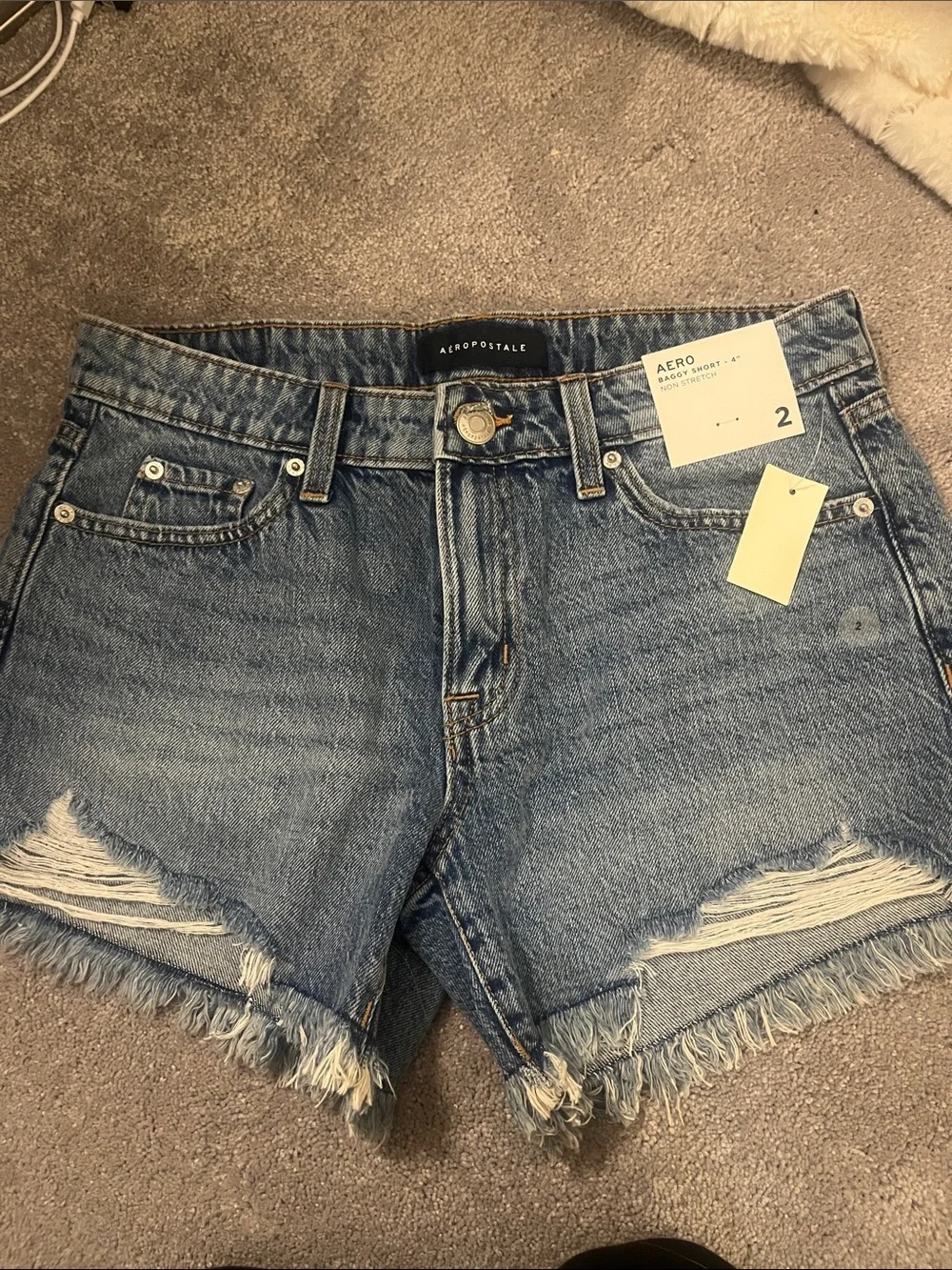 Aeropostale Jean shorts- Baggy short 4” non stretch